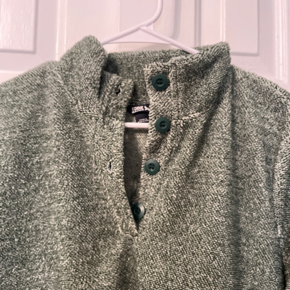 Eddie Bauer Green Pullover Sweater Pockets Soft Material Size L - Picture 3 of 7